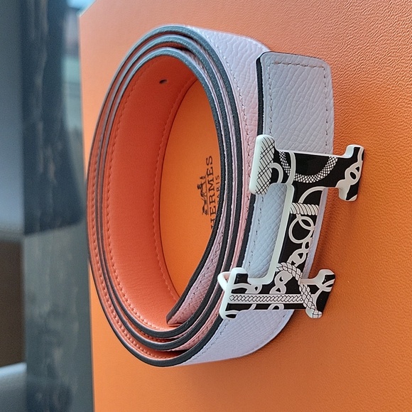 Hermes H reversible leather belt - Picture 5 of 6